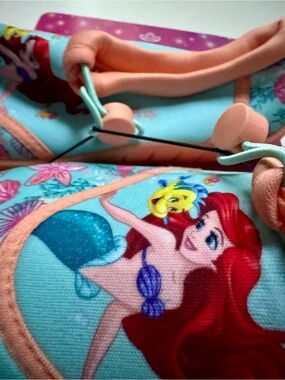 DISNEY Ariel Princess Pool Beach Swim Shoes Water Shoes Toddler Kids 11-12
